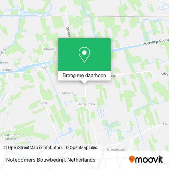 Notebomers Bouwbedrijf kaart