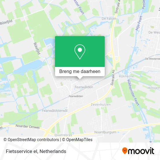 Fietsservice el kaart