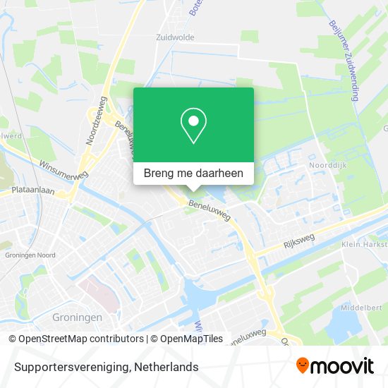 Supportersvereniging kaart