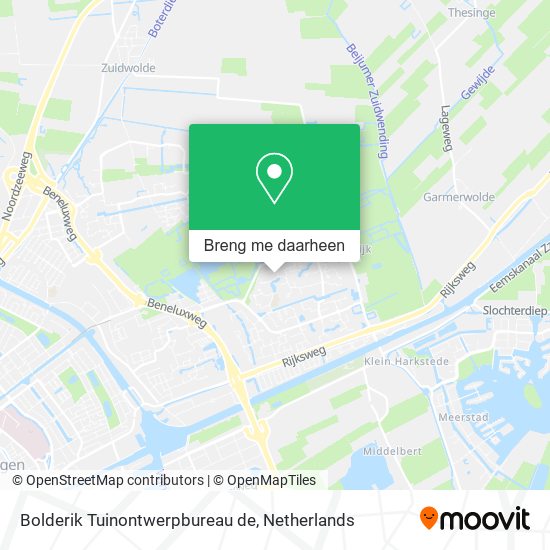 Bolderik Tuinontwerpbureau de kaart