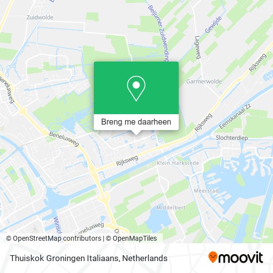 Thuiskok Groningen Italiaans kaart