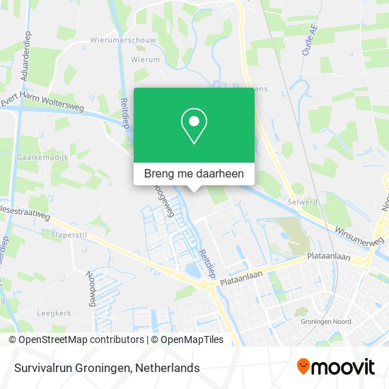 Survivalrun Groningen kaart