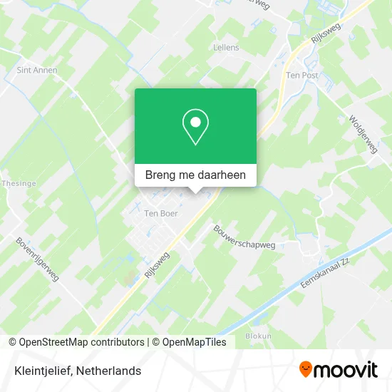 Kleintjelief kaart