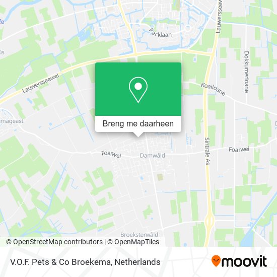V.O.F. Pets & Co Broekema kaart