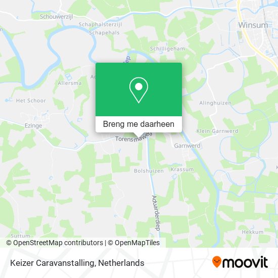 Keizer Caravanstalling kaart