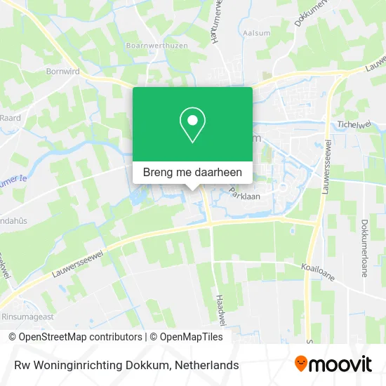 Rw Woninginrichting Dokkum kaart