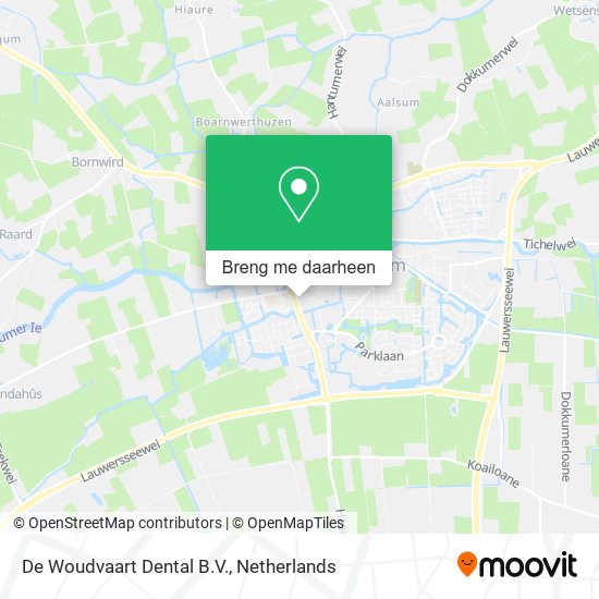 De Woudvaart Dental B.V. kaart