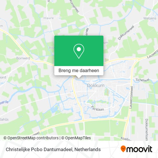 Christelijke Pcbo Dantumadeel kaart