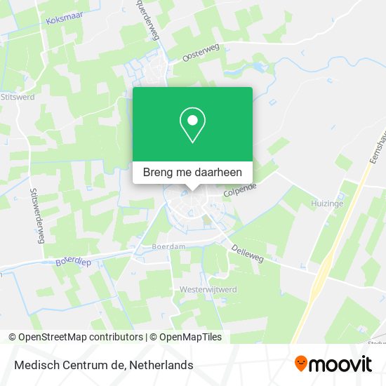 Medisch Centrum de kaart