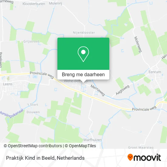 Praktijk Kind in Beeld kaart
