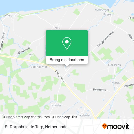 St.Dorpshuis de Terp kaart