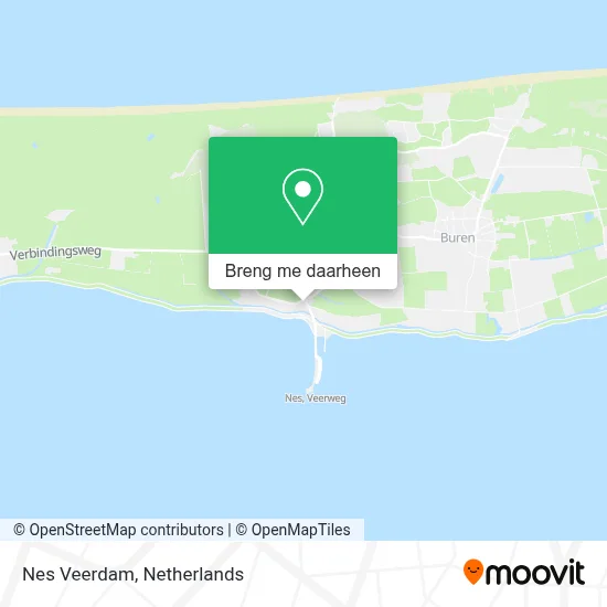 Nes Veerdam kaart