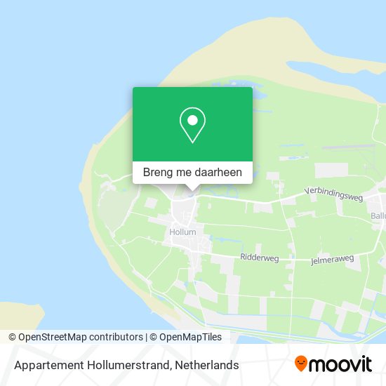 Appartement Hollumerstrand kaart