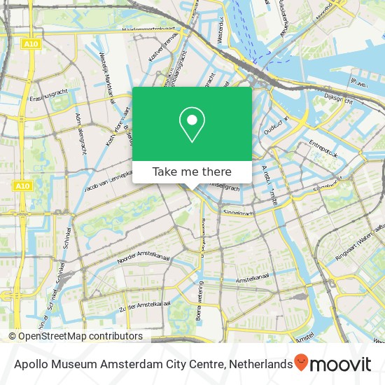 Apollo Museum Amsterdam City Centre kaart