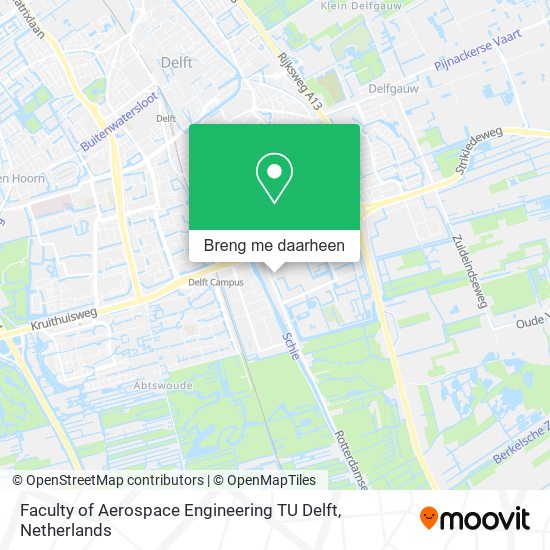 Faculty of Aerospace Engineering TU Delft kaart