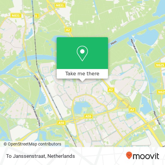 To Janssenstraat kaart