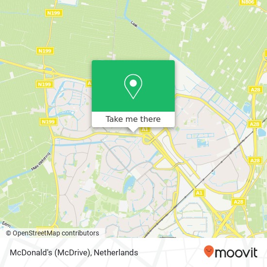 McDonald's (McDrive) kaart