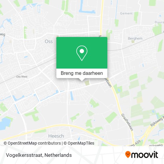 Vogelkersstraat kaart