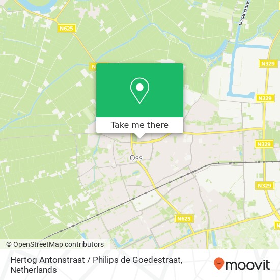 Hertog Antonstraat / Philips de Goedestraat kaart