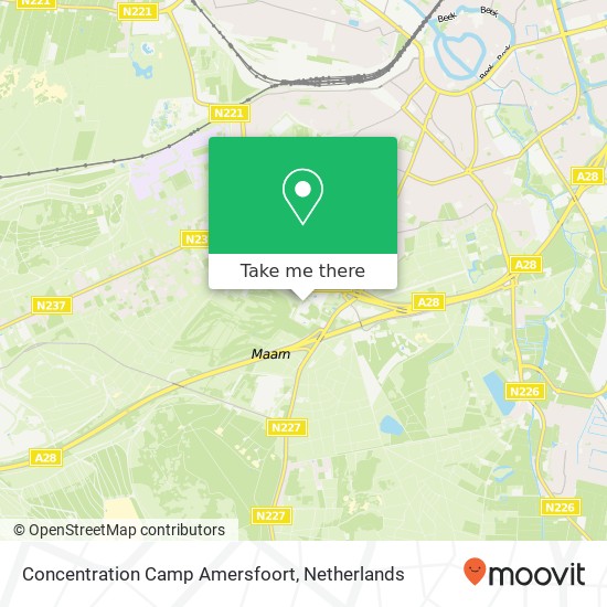 Concentration Camp Amersfoort kaart