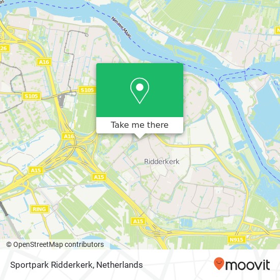 Sportpark Ridderkerk kaart