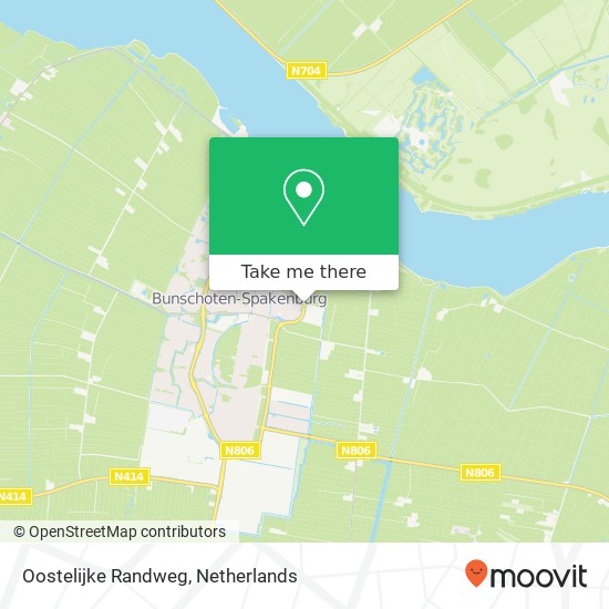 Oostelijke Randweg kaart