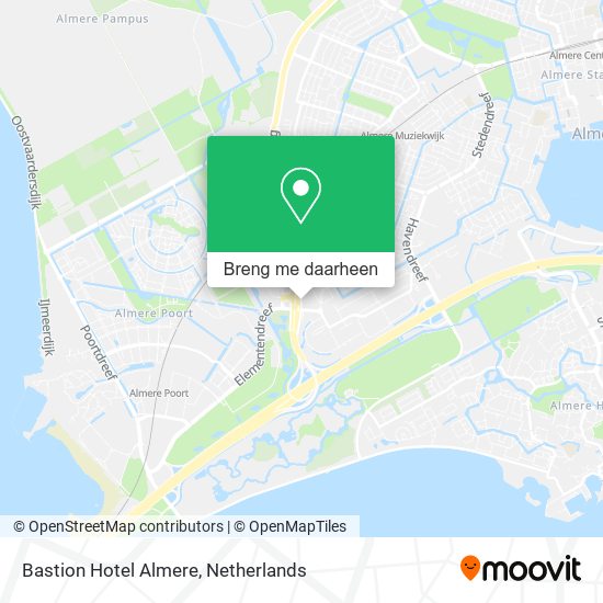 Bastion Hotel Almere kaart