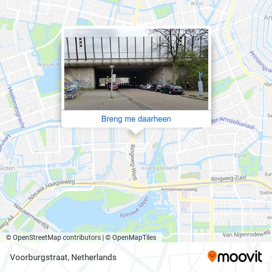 Voorburgstraat kaart