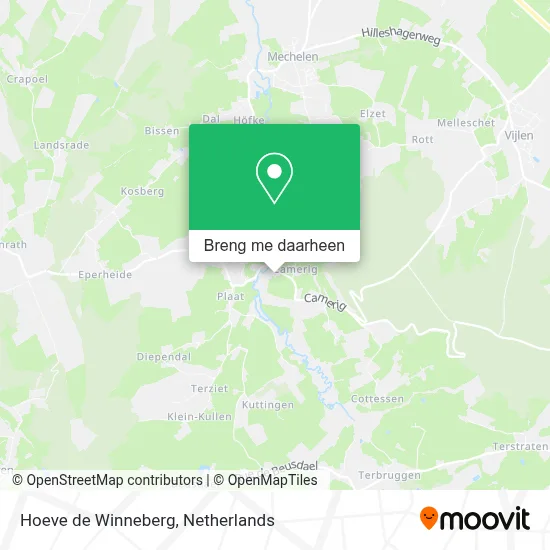 Hoeve de Winneberg kaart