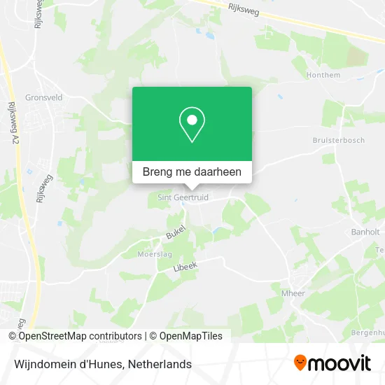 Wijndomein d'Hunes kaart