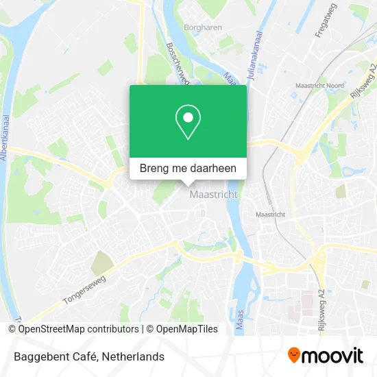 Baggebent Café kaart
