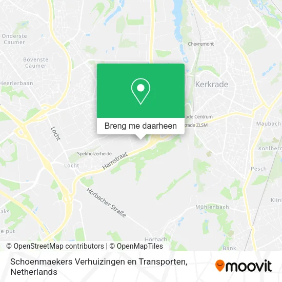 Schoenmaekers Verhuizingen en Transporten kaart