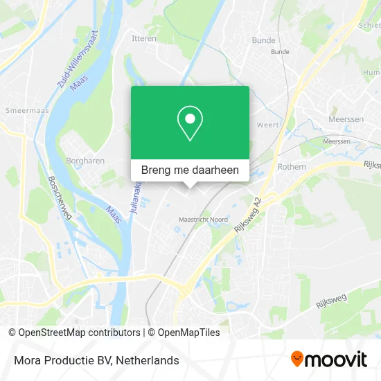 Mora Productie BV kaart