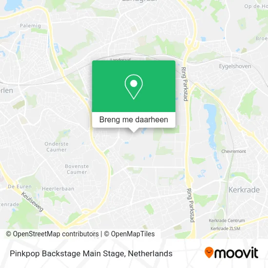 Pinkpop Backstage Main Stage kaart