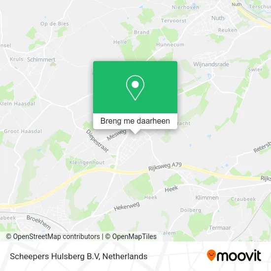 Scheepers Hulsberg B.V kaart