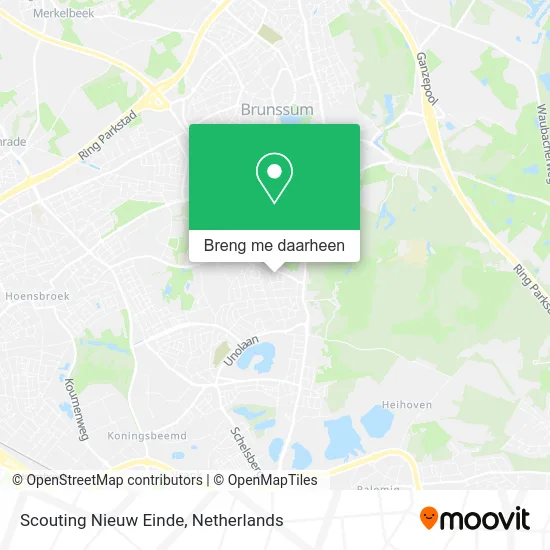 Scouting Nieuw Einde kaart