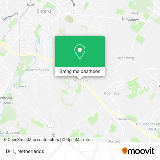 DHL kaart