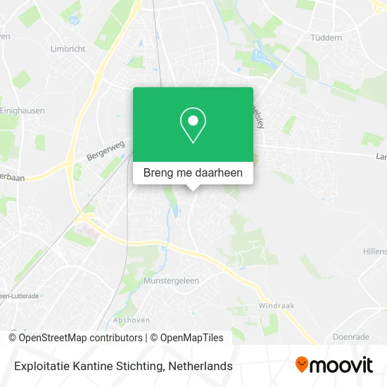 Exploitatie Kantine Stichting kaart