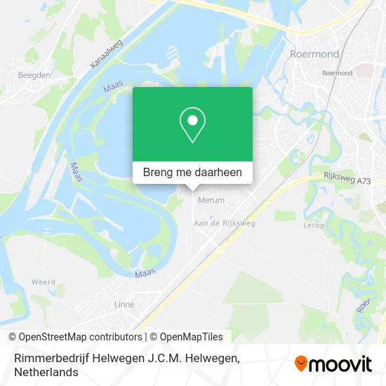 Rimmerbedrijf Helwegen J.C.M. Helwegen kaart