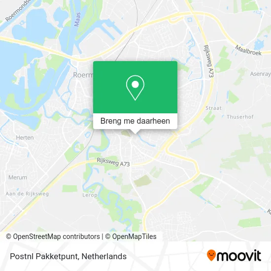 Postnl Pakketpunt kaart