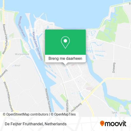 De Feijter Fruithandel kaart