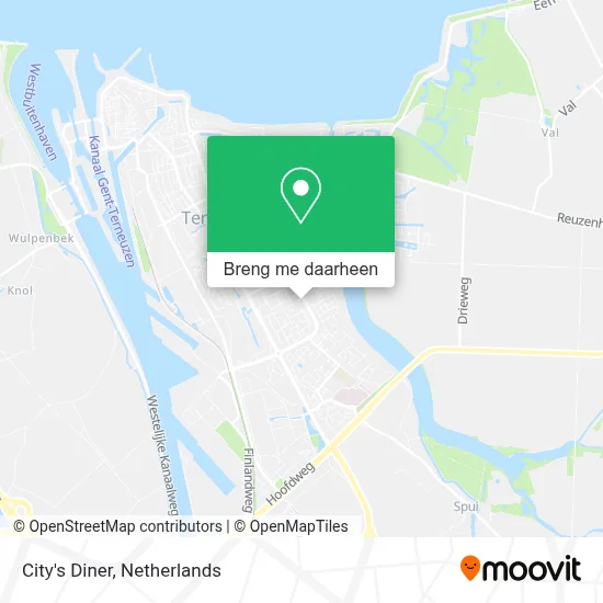 City's Diner kaart