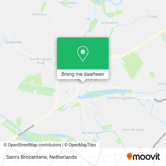 Sam's Brocanterie kaart