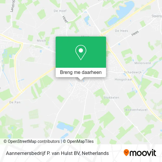Aannemersbedrijf P. van Hulst BV kaart