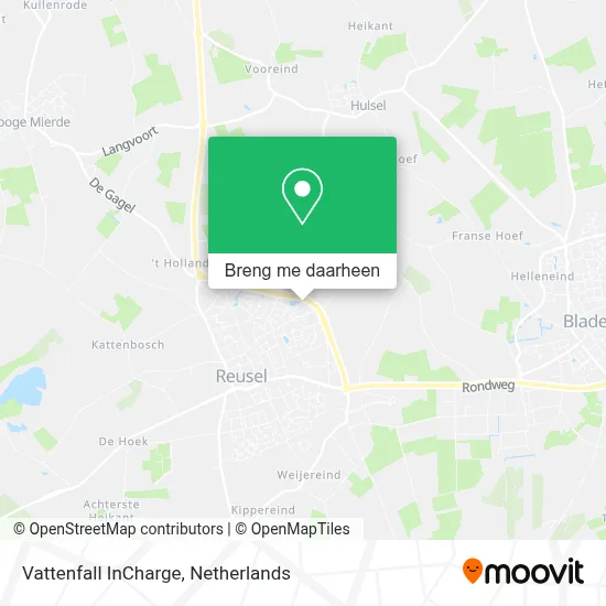 Vattenfall InCharge kaart