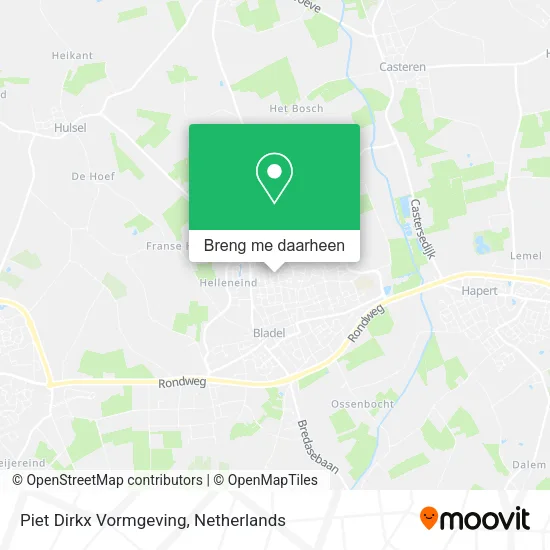 Piet Dirkx Vormgeving kaart