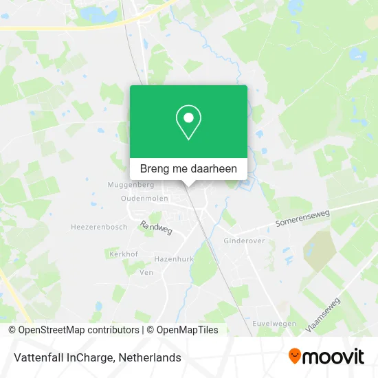Vattenfall InCharge kaart