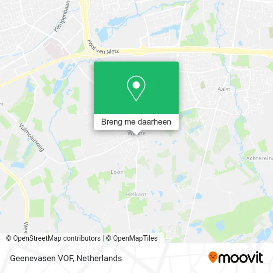 Geenevasen VOF kaart