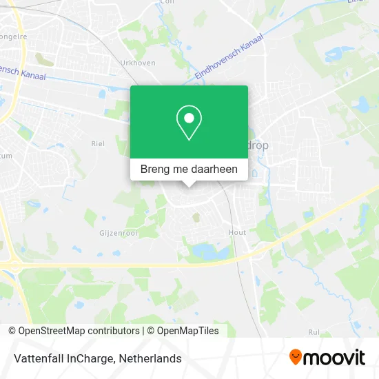 Vattenfall InCharge kaart