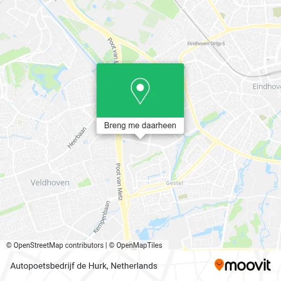 Autopoetsbedrijf de Hurk kaart